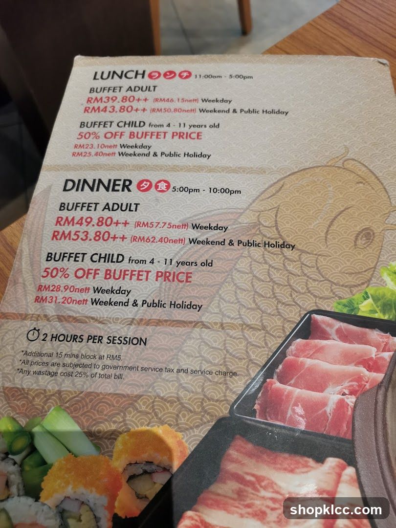 Buffet Menu