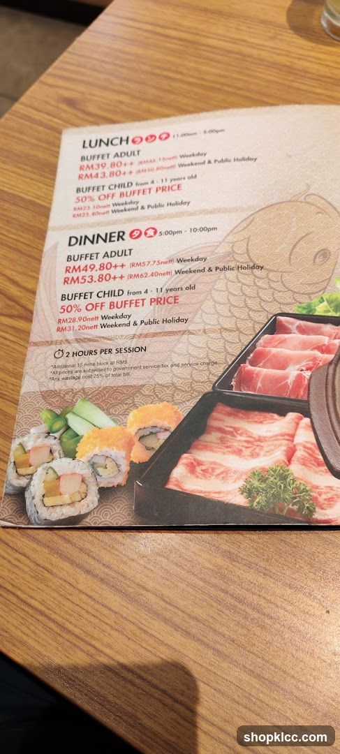 Buffet Menu