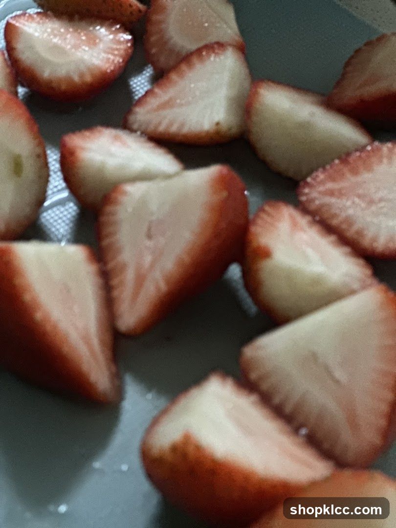 Sliced Strawberries