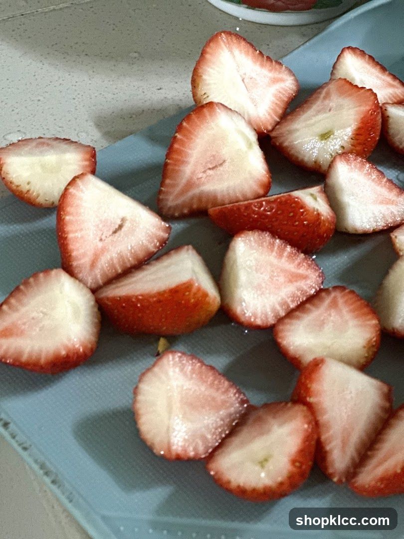 Sliced Strawberries
