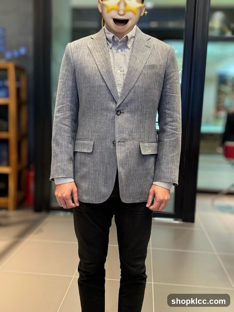 Man in a Grey Blazer