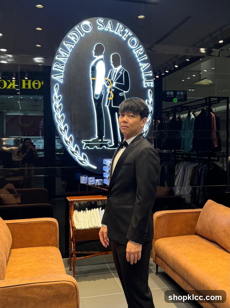 Man in Tuxedo in Tailor Shop