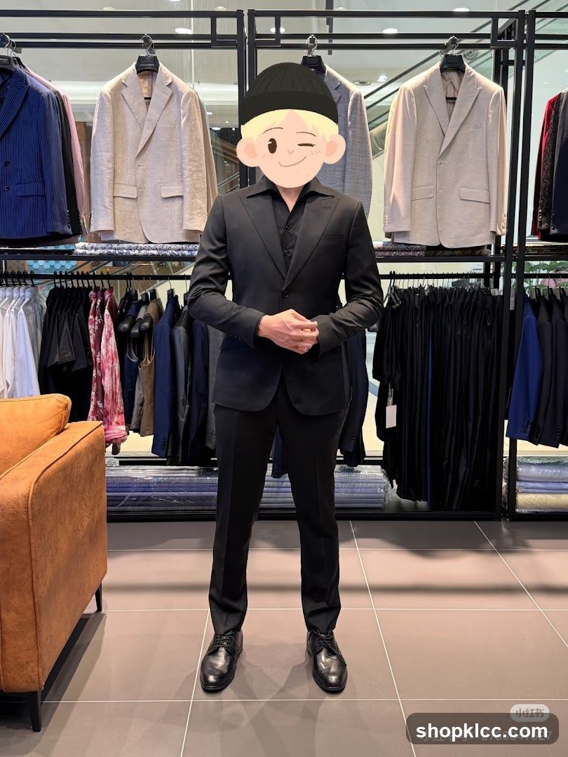 Man in a Suit in a Clothing Store