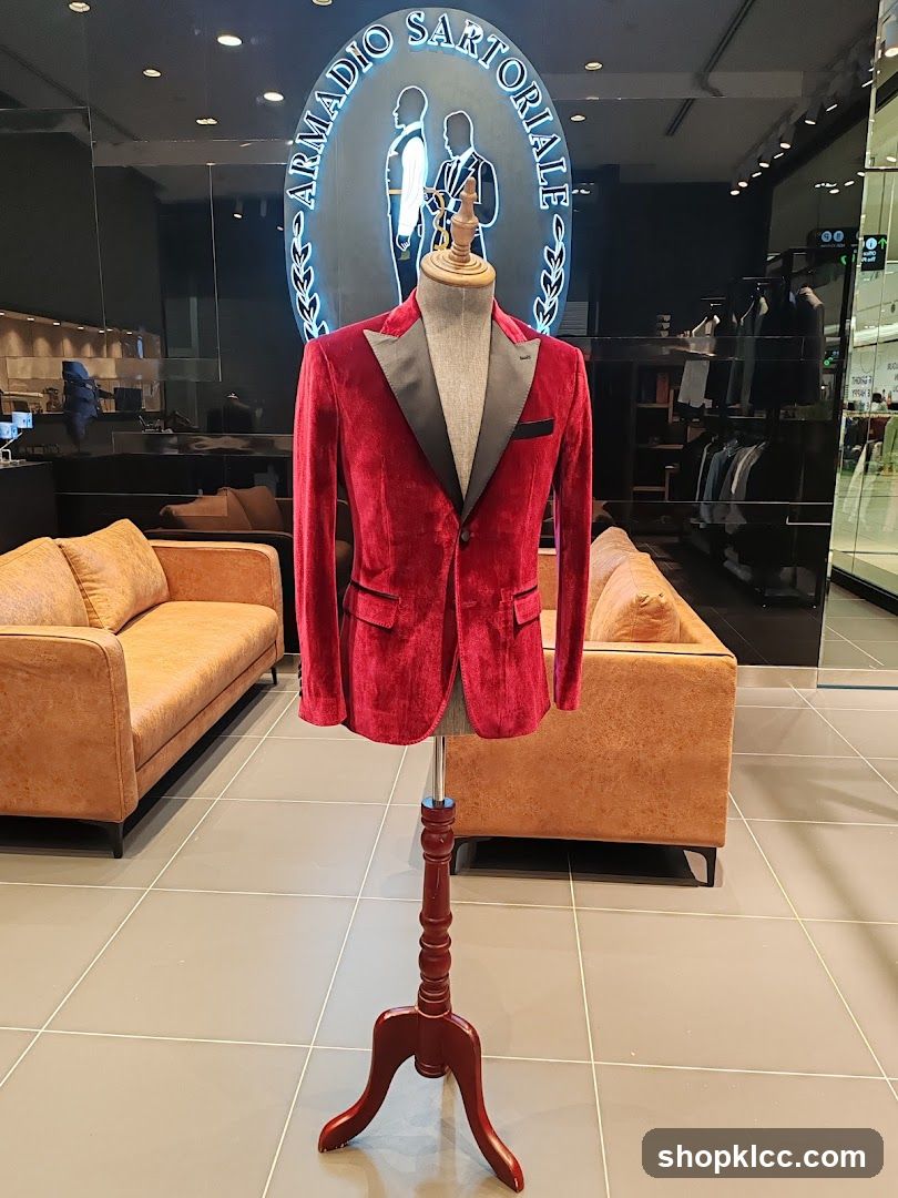Mannequin in Red Velvet Jacket