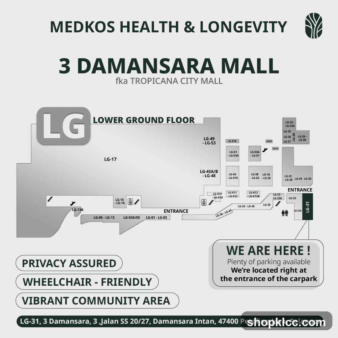 3 Damansara Mall Lower Ground Floor Map