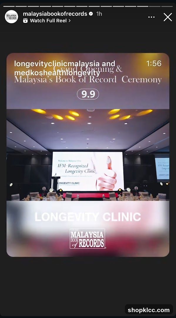Longevity Clinic Grand Opening & Malaysia's Book of Record Ceremony