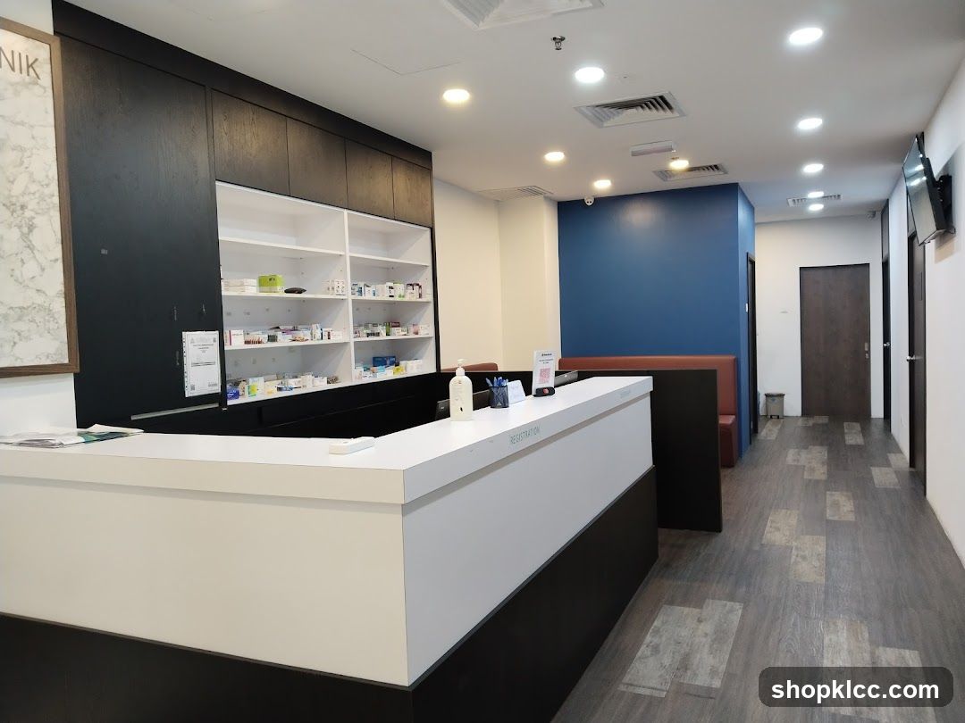 Clinic reception area