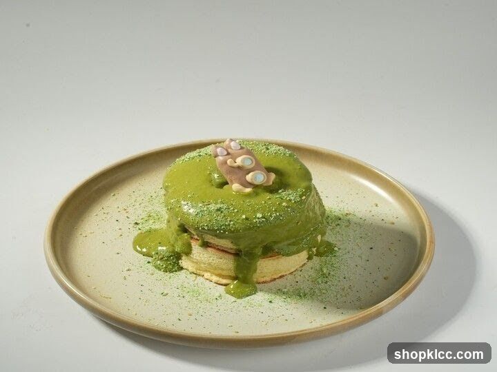 Matcha Soufflé Pancakes