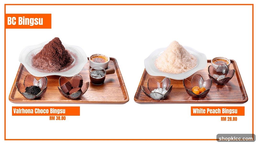 BC Bingsu Menu