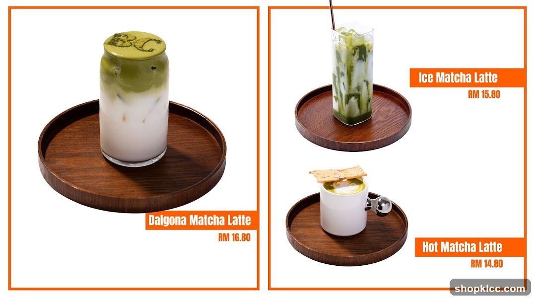 Matcha Latte Menu