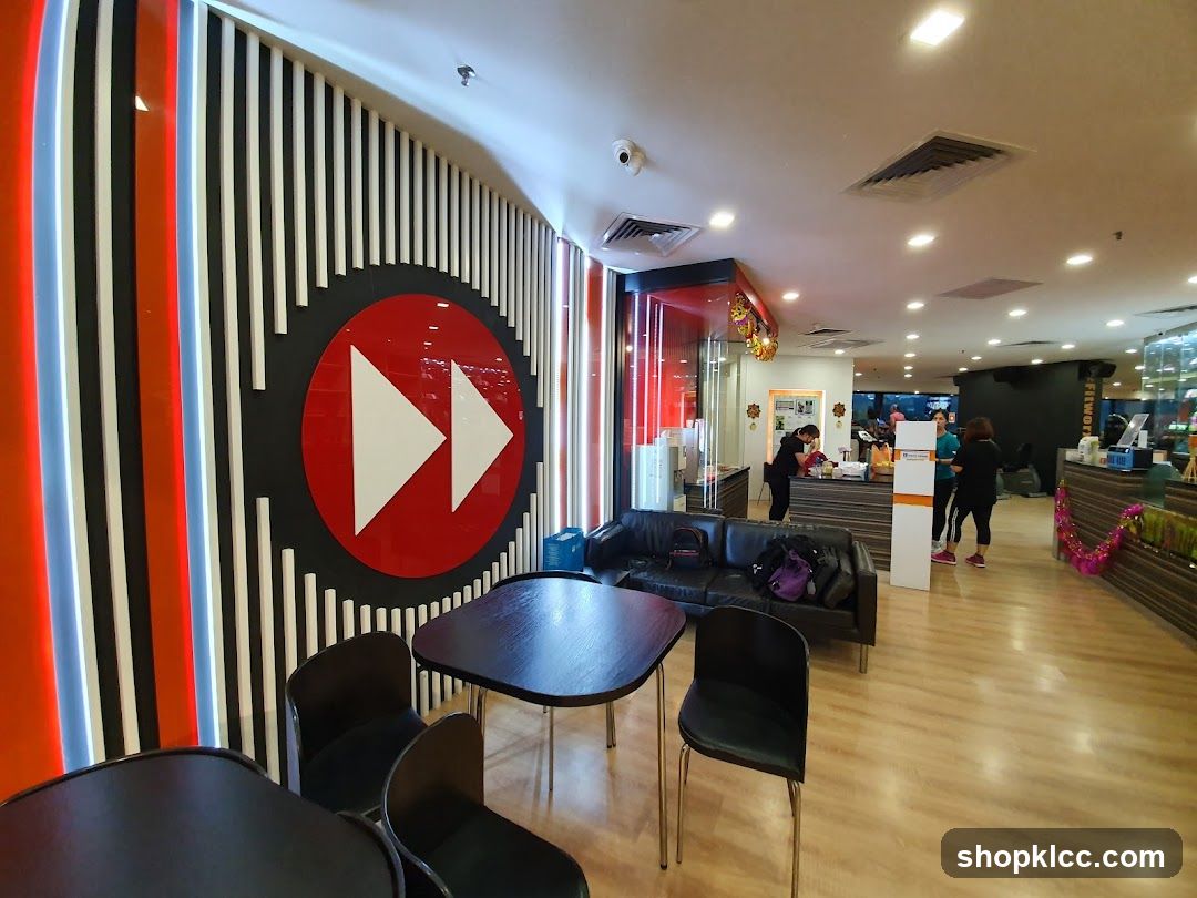 Gym Interior with Reception Area
