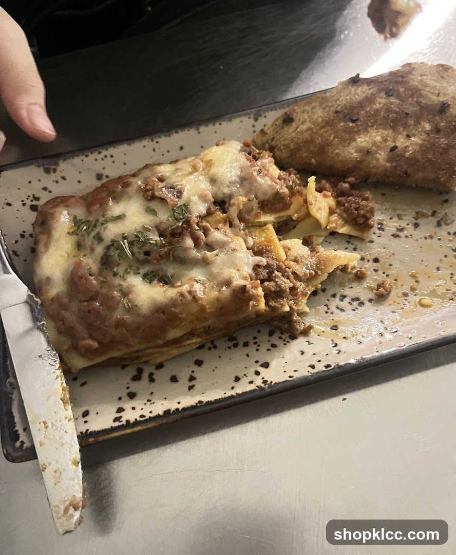 Lasagna and Bread