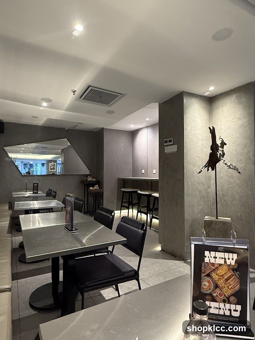 Restaurant Interior with Menu