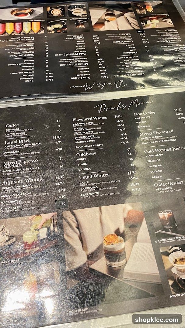 Drinks Menu