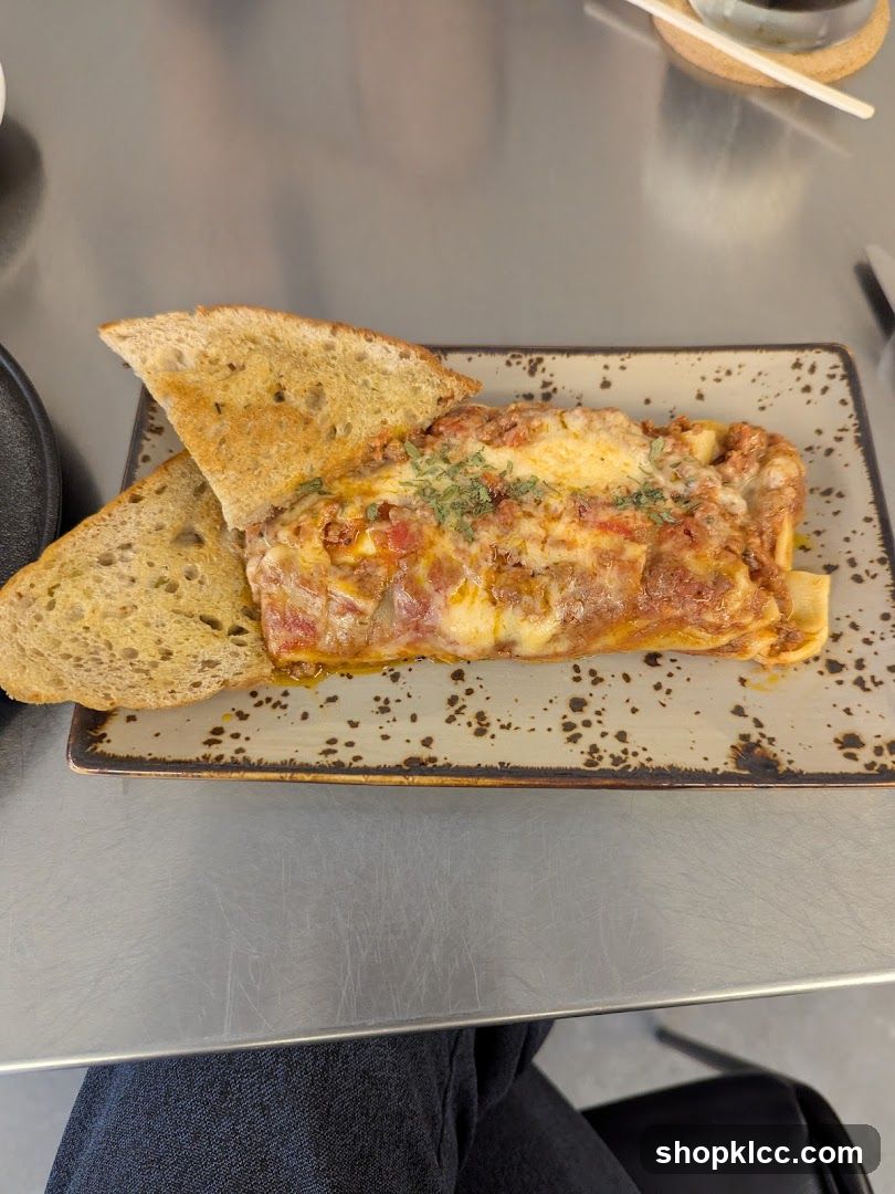 Lasagna with Toast
