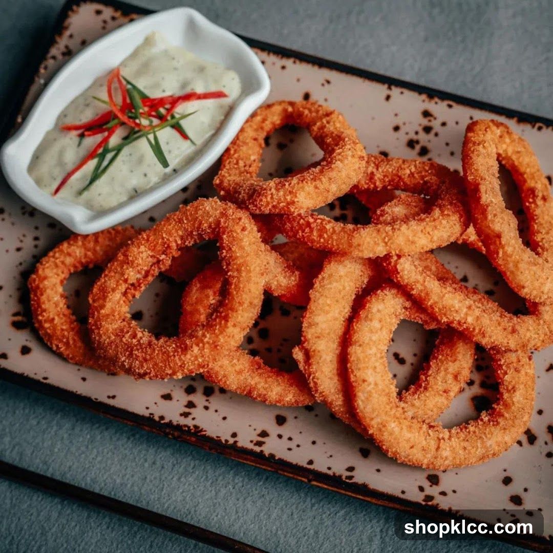 Onion Rings with Dip
