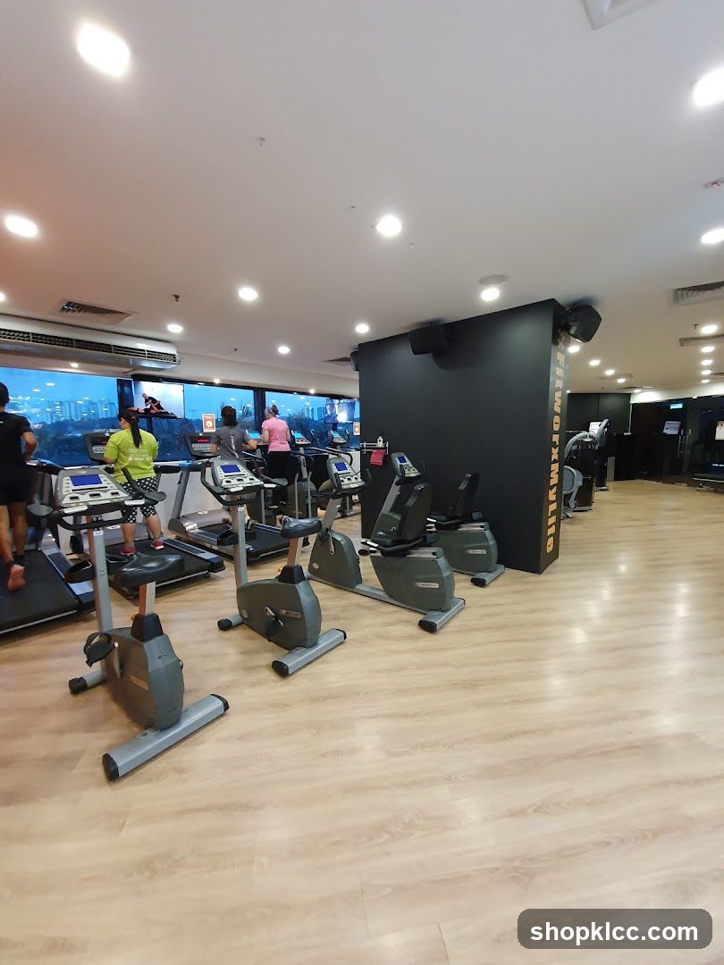Gym Interior with Cardio Equipment