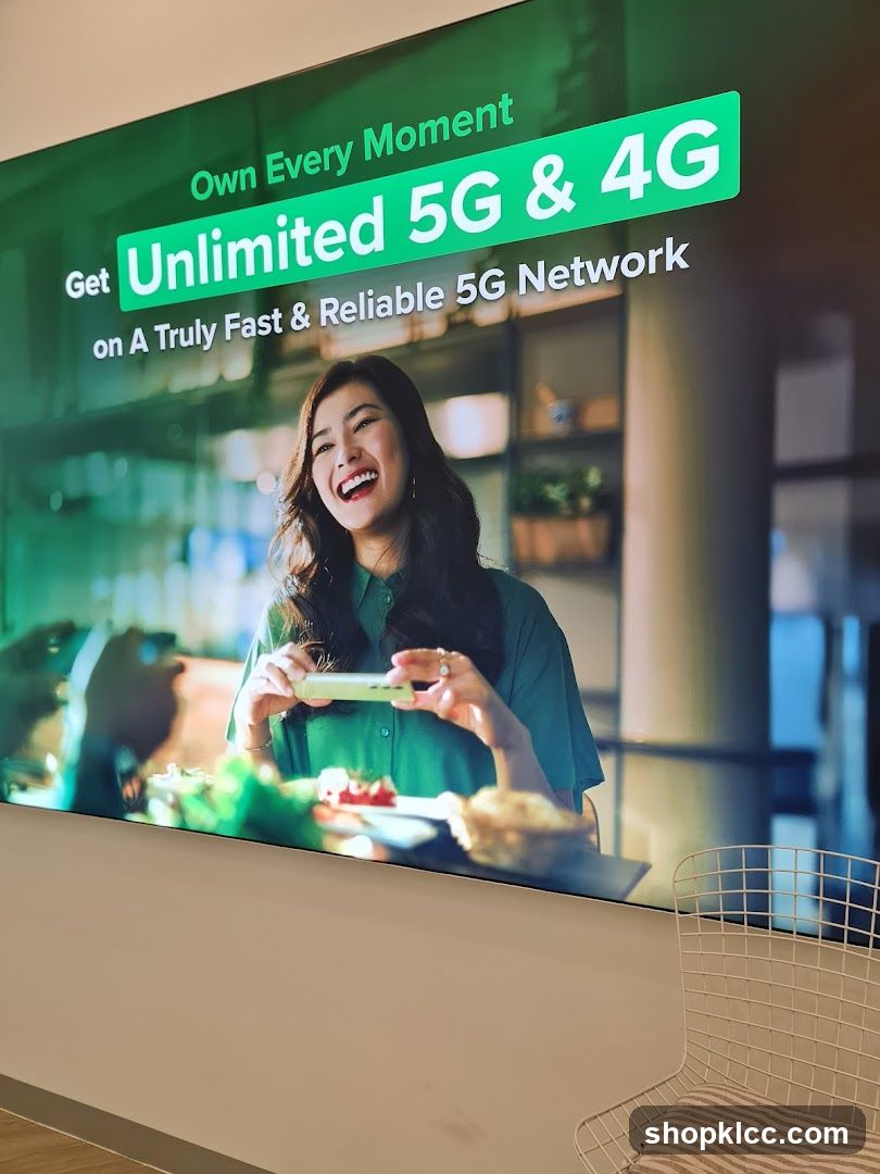 Advertisement for Unlimited 5G & 4G Network