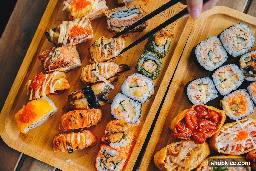 Assortment of Sushi and Inari