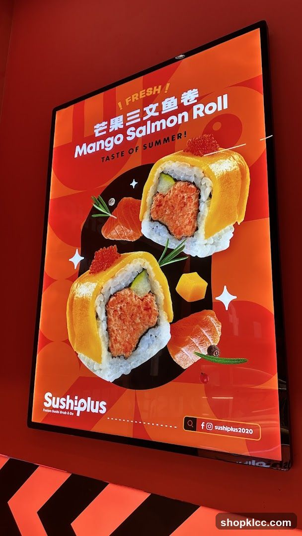 Mango Salmon Roll Advertisement