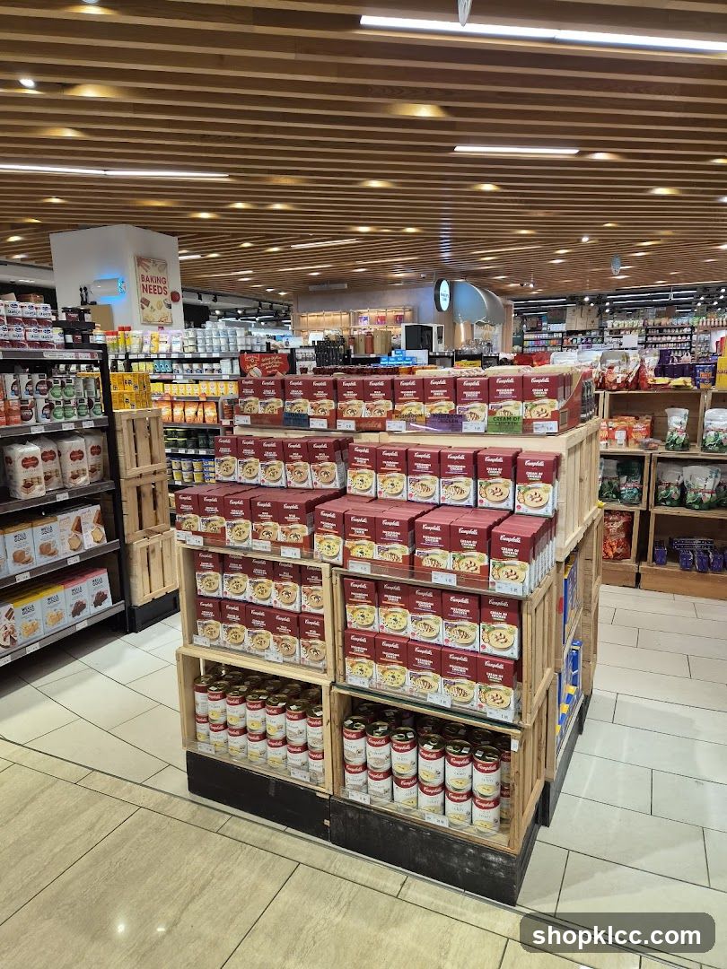 Canned Goods and Baking Mixes Display