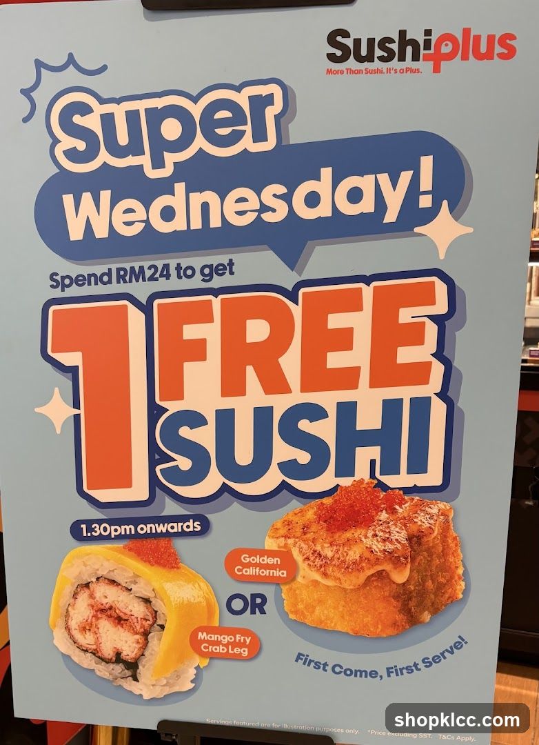 Sushi Plus Super Wednesday Promotion
