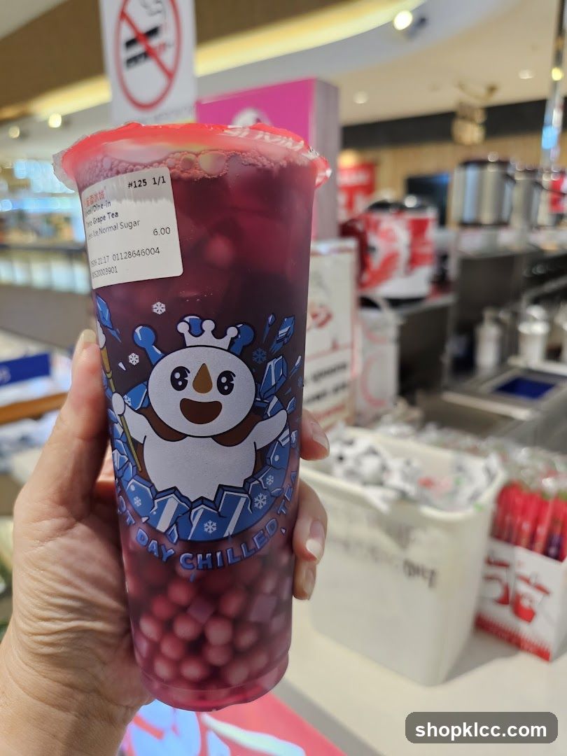 Grape Tea with Boba