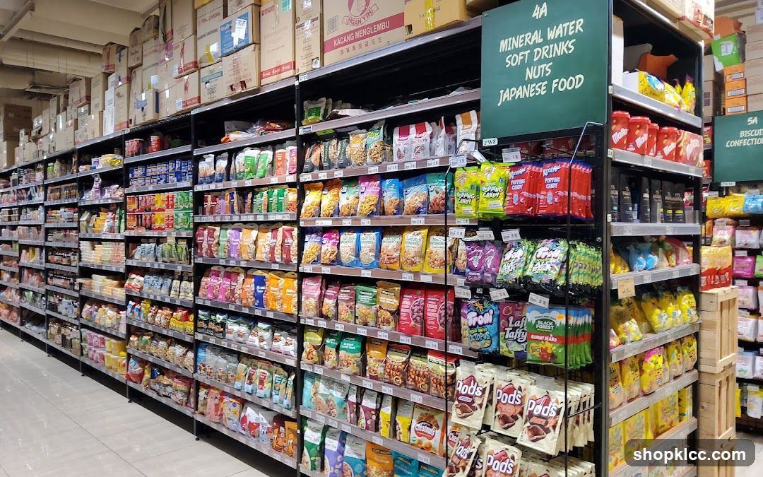 Snack Aisle in a Supermarket