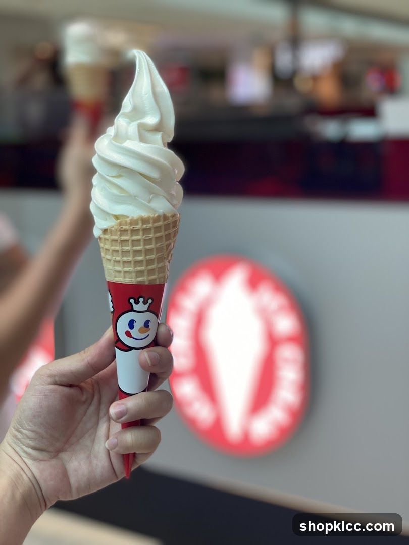 Soft Serve Ice Cream Cone