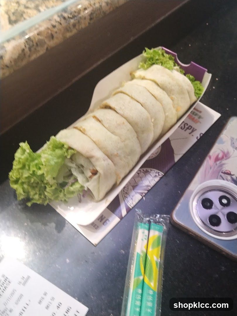 Rolled Wrap with Lettuce
