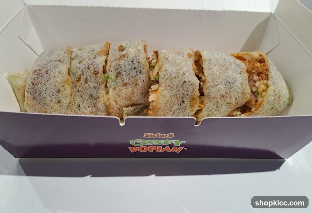 Popiah slices in a box