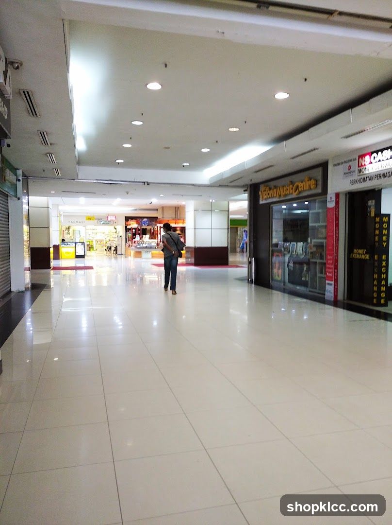 Mall Interior with Shops