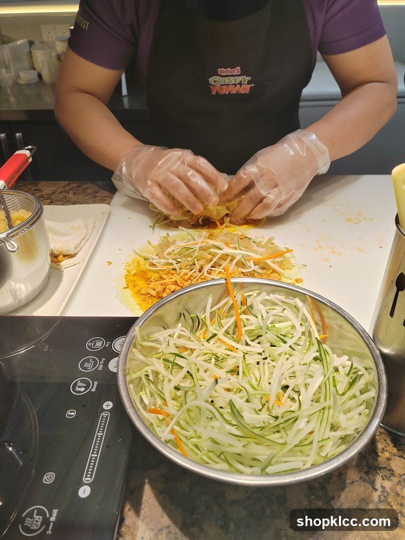 Preparing Popiah
