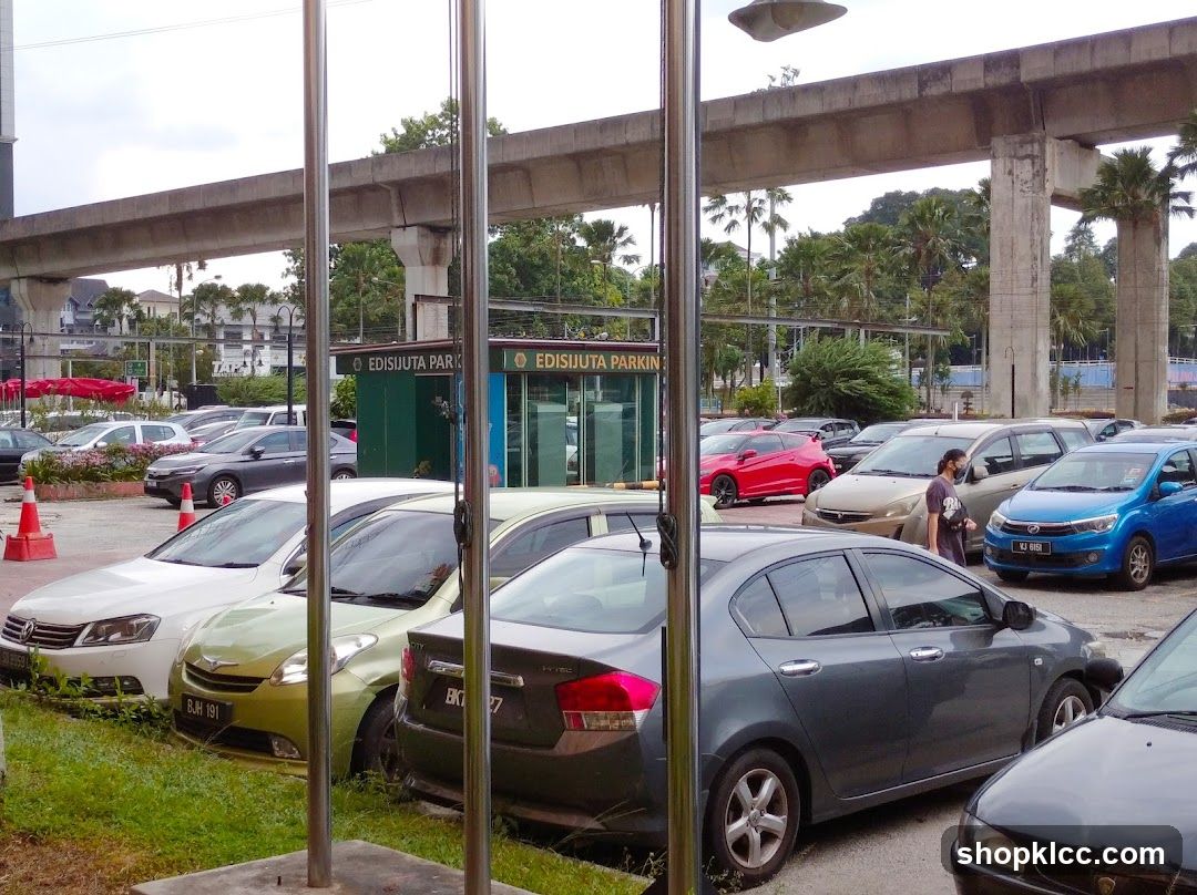 Parking Lot with Edisijuta Parking Booth