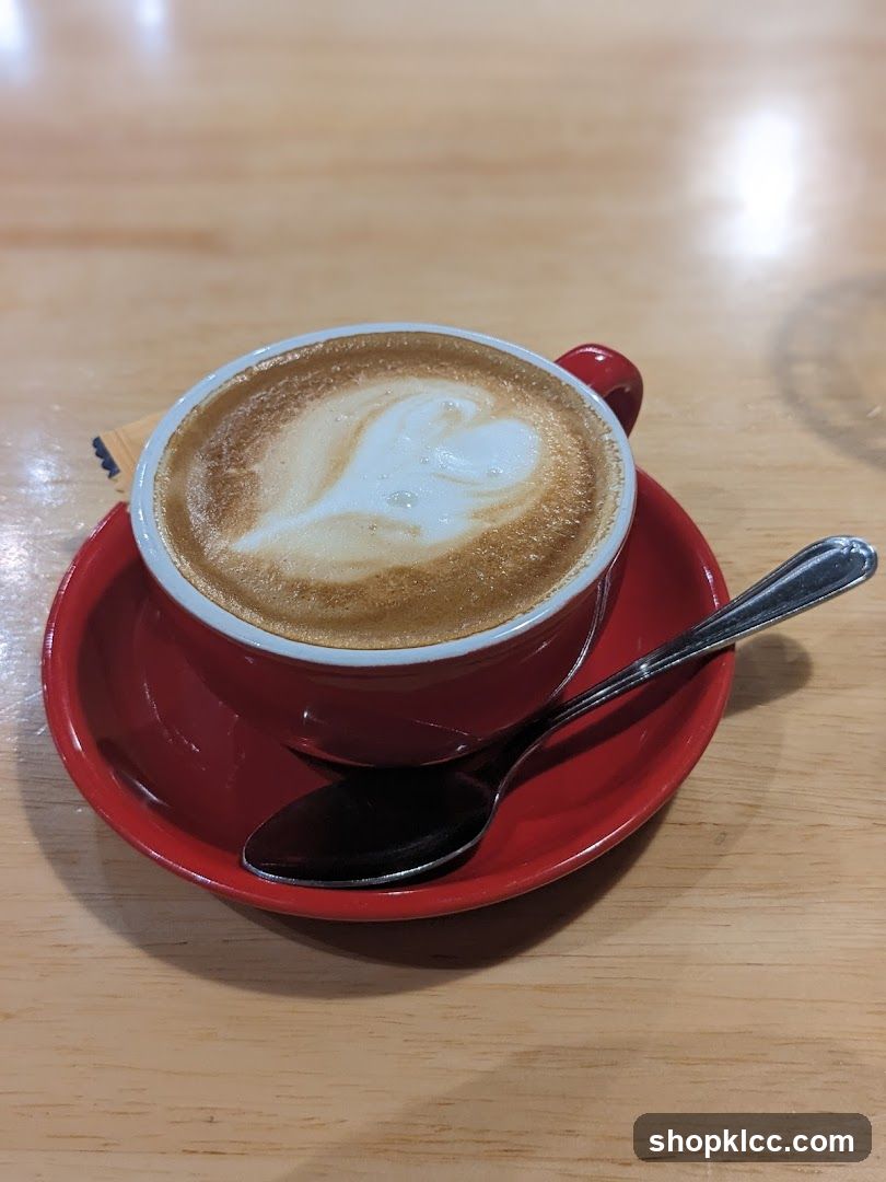 Latte with Heart Art