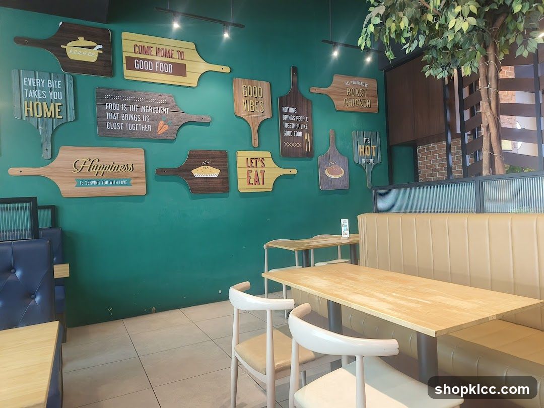 Restaurant Interior with Themed Wall Decor