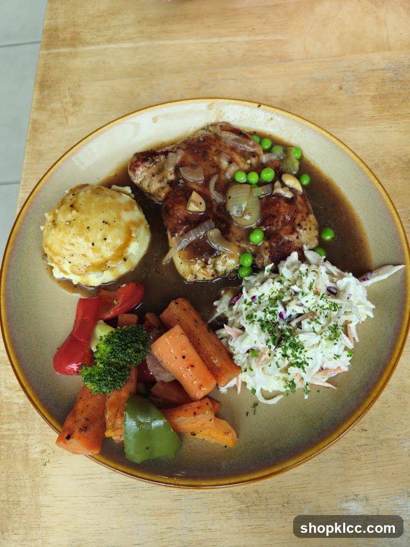 Chicken Chop with Sides