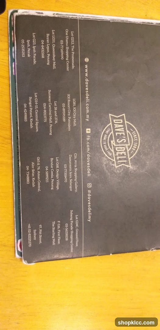 Dave's Deli Locations