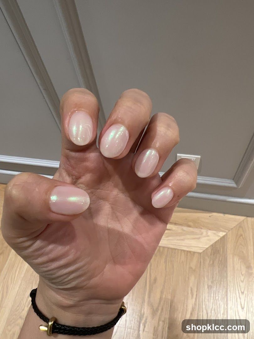 Pearl White Nails