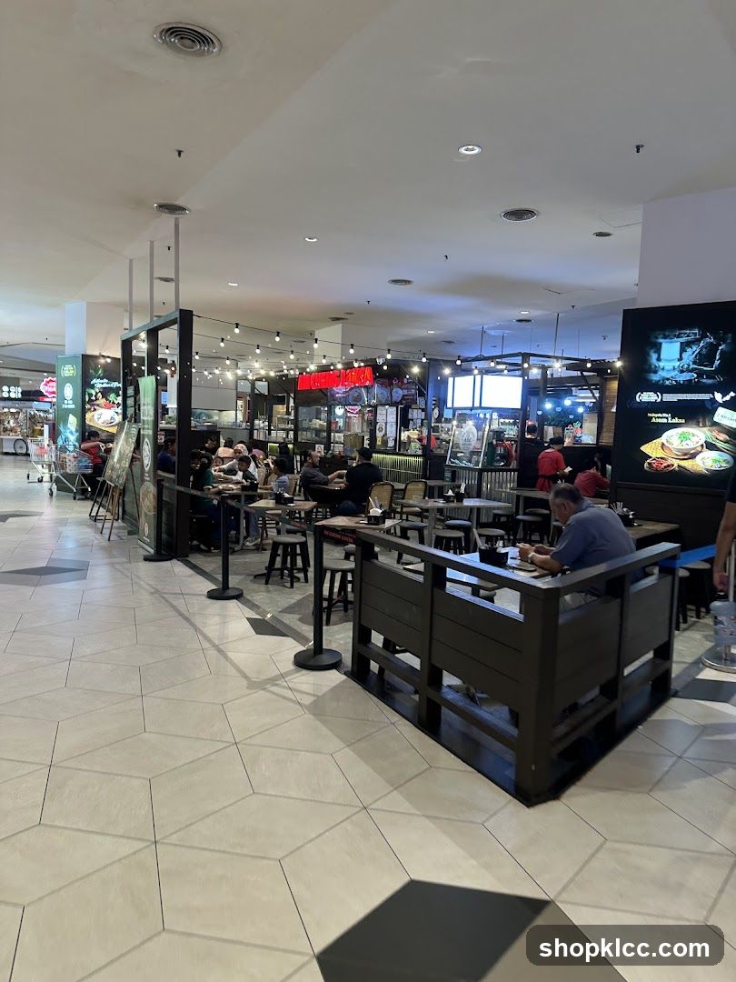 Indoor Food Court Seating Area