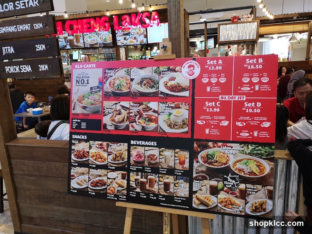 Ah Cheng Laksa Menu