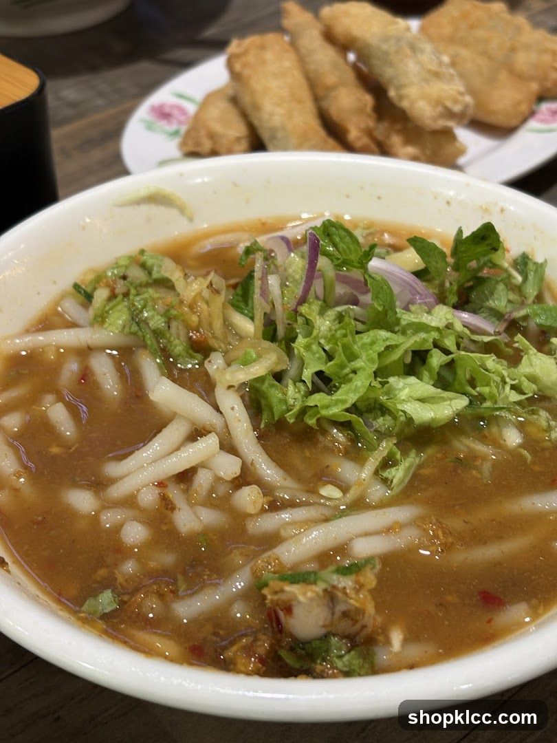 Noodle Soup and Fried Appetizers