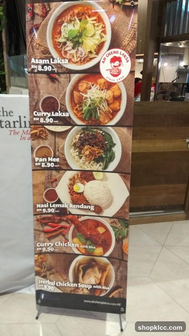 Ah Cheng Laksa Menu