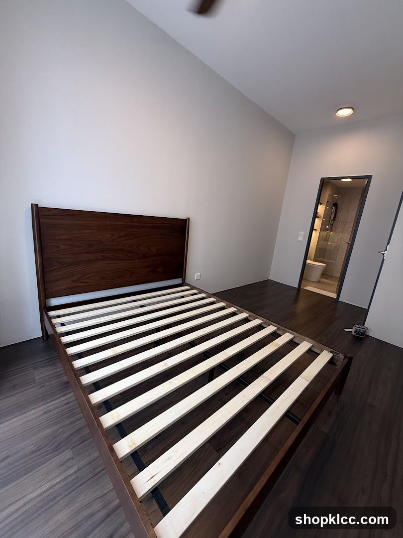 Bedroom with Bed Frame and Ensuite Bathroom