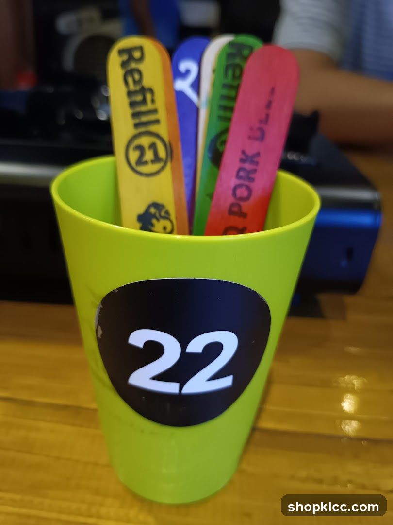 Table Number and Order Sticks