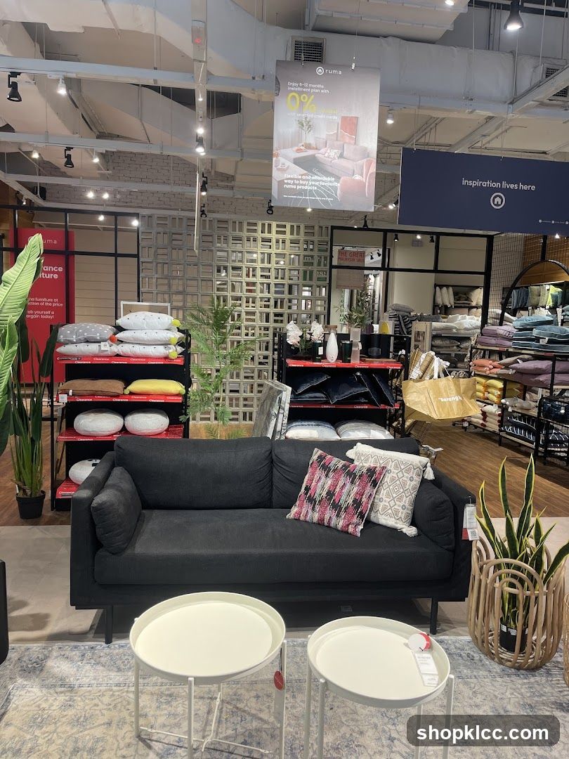 Sofa and Coffee Tables Display