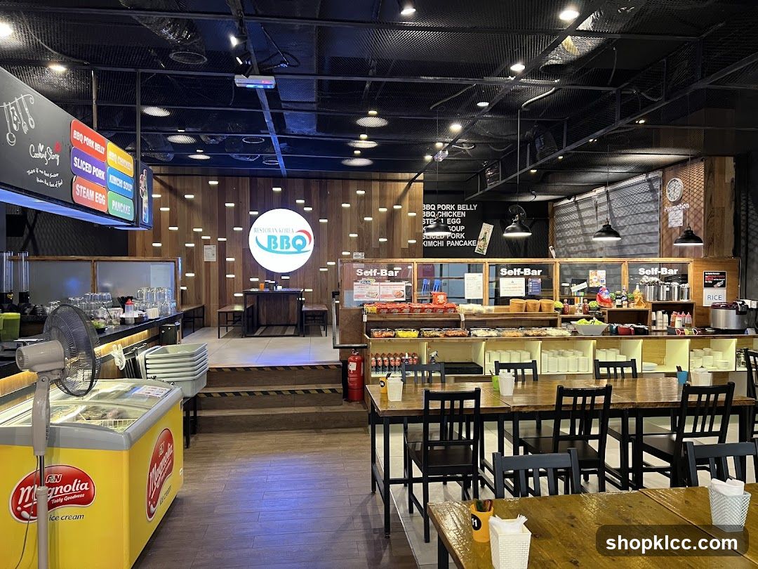 Korean BBQ Restaurant Interior