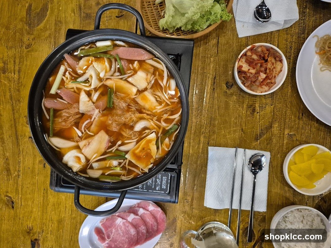 Korean Stew with Side Dishes