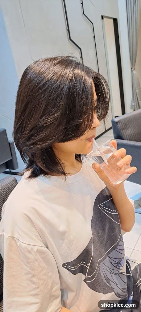 Woman drinking water