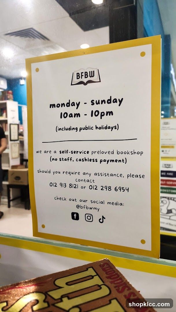 Self-Service Bookshop Information